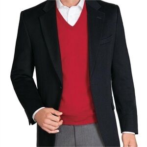 Jos. A. Bank Signature Collection black cashmere sport coat Size 48R
